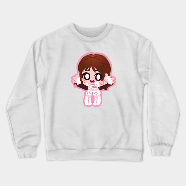 Pink Prodigy Wrestler Crewneck Sweatshirt by PomPomPomelette